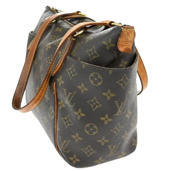 LOUIS VUITTON Logo Totally PM Shoulder Bag Monogram Leather Brown - Picture 2 of 16